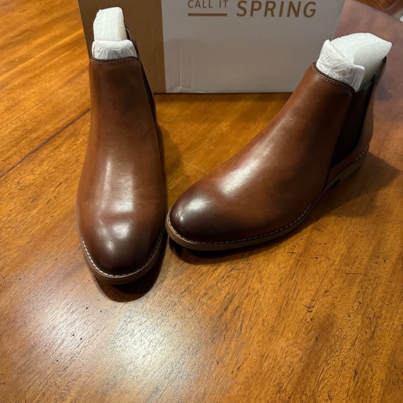 Men’s Brown leather boot.  Size 8 - Picture 1 of 4